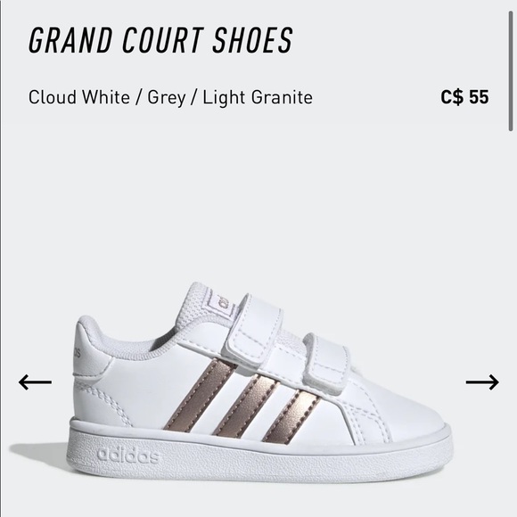 adidas Other - NWOT Adidas Grand Court INF Shoes